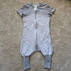 Love To Dream Sleep Suit Size 2 24-36 Months Organic Cotton Grey White Mild 1.0T